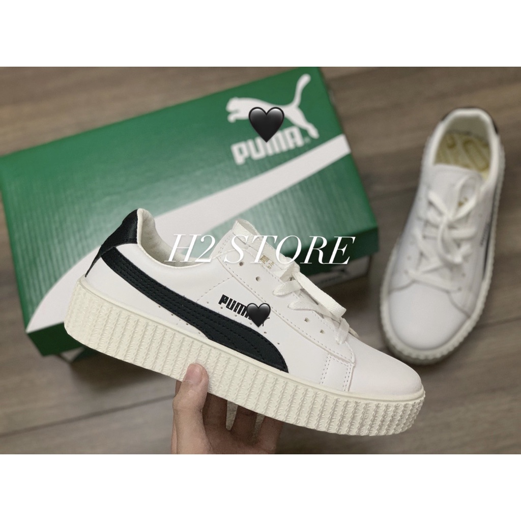 Giày thể thao Sneaker nam nữ PUMA vạch đen 2 MÀU ĐEN TRẮNG mới nhất 2022