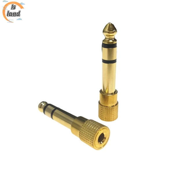 Giắc Cắm Chuyển Đổi Âm Thanh 3 Pin TRS 6.5MM Male 3.5MM Female 6.5 Aux Cho Đàn Guitar