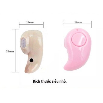 [Mã ELORDER5 giảm 10K đơn 20K] Tai nghe Bluetooth siêu nhỏ S530, Có mic đàm thoại (Màu Kaki)