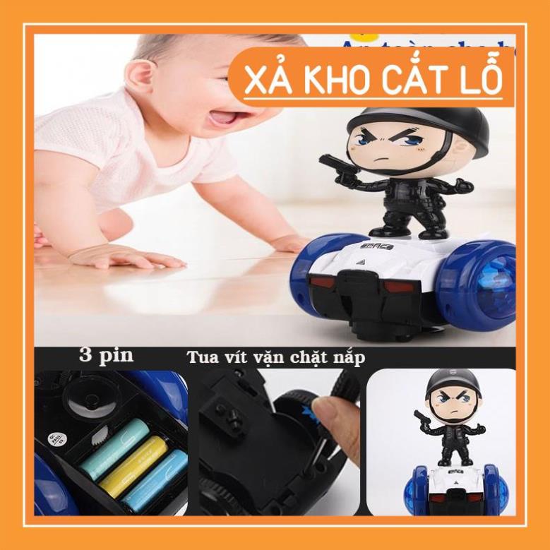 [FREESHIP] Đồ chơi cảnh sát trượt xe thăng bằng, xoay 360 độ có đèn và nhạc cho bé, mẫu mới nhất 2021