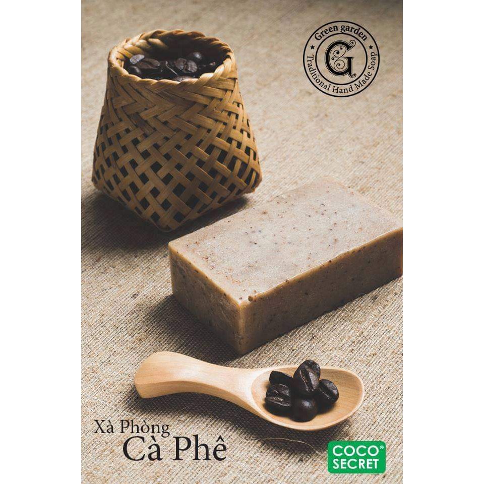 Xà phòng Cafe dừa Coco Secret Handmade 100gr tẩy tế bào chết, trắng, sáng da