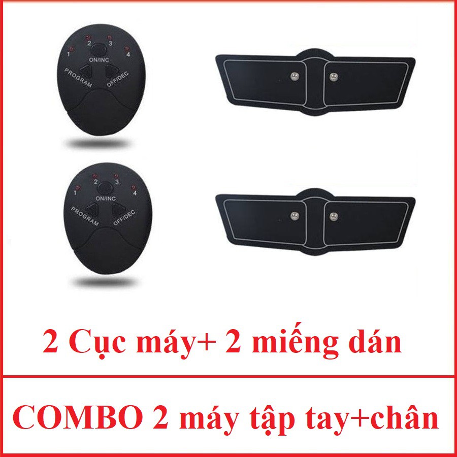 Bộ 3 Máy Tập Thể Dục Đánh Tan Mỡ Bụng, Bắp tay, Bắp chân tạo Cơ Bắp săn chắc EMS