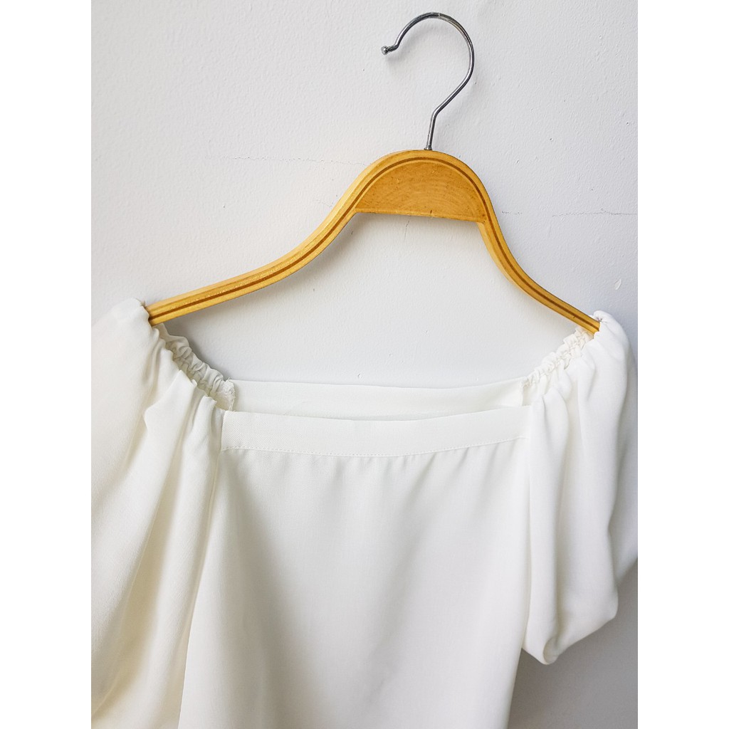 Áo thiết kế tay phồng Vintage nhẹ nhàng