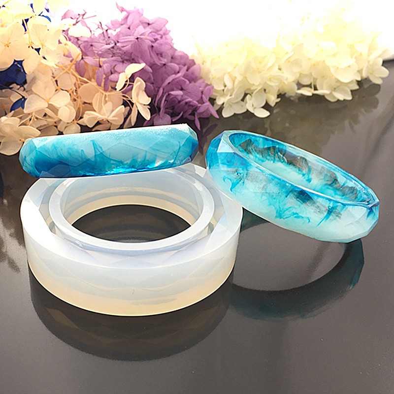 Khuôn Silicon Làm Vòng Tay Resin Kim Cương