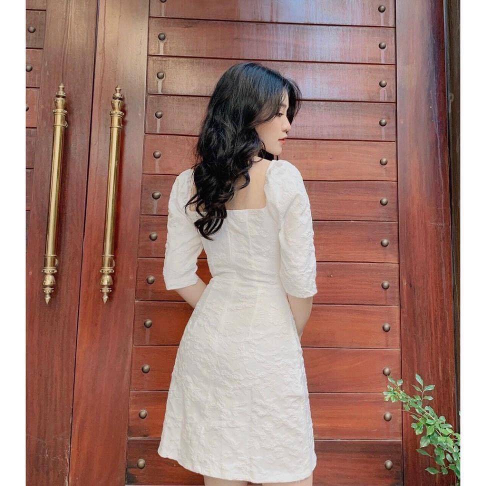 [Mã WAMT1505 giảm 10K đơn 0K] SALE Đầm gấm bông nhún nhực CHIBEST #155k DH047 | BigBuy360 - bigbuy360.vn