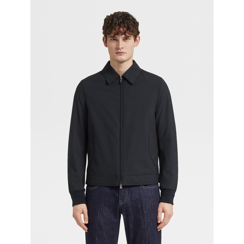 Áo khoác nam thời trang cao cấp Zegna trẻ trung, trơn màu basic