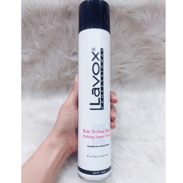 Keo xịt làm cứng tóc Lavox