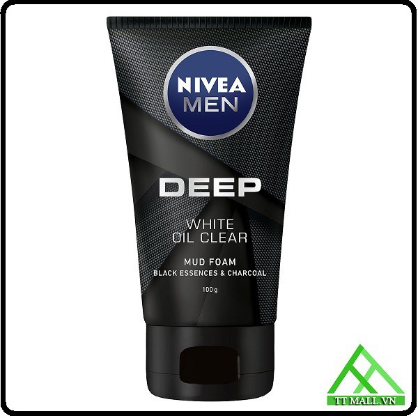 Sữa Rửa Mặt Nivea Men Deep Than Đen Hoạt Tính Hút Nhờn Sáng Da 100G