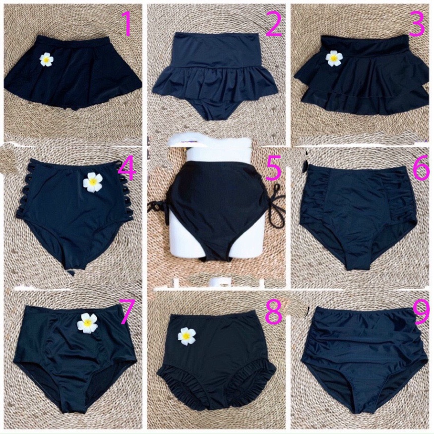 Quần bơi nữ, chân váy lẻ tách set vải thun mát lạnh các mẫu cực đẹp 2022 (dưới 60kg)