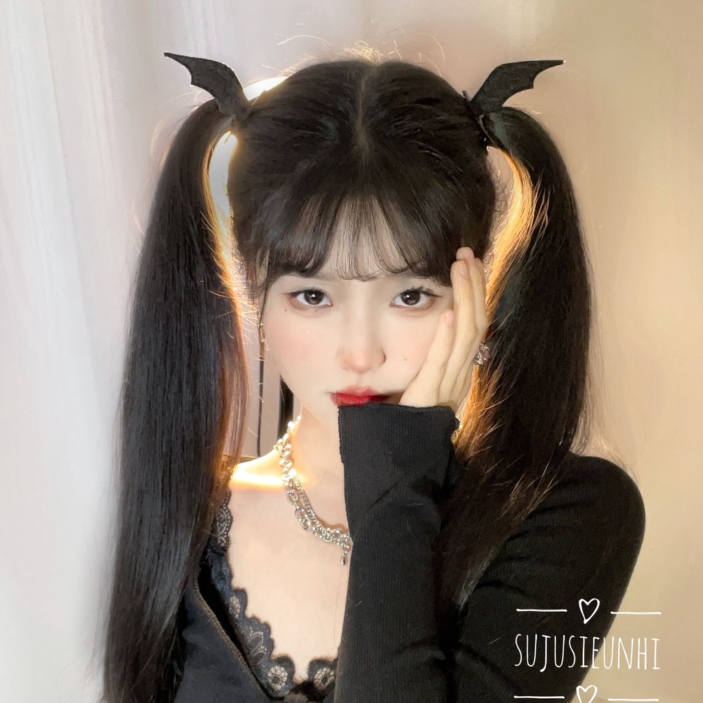 1 đôi kẹp tóc tiểu quỷ dễ thương-phụ kiện cosplay devil
