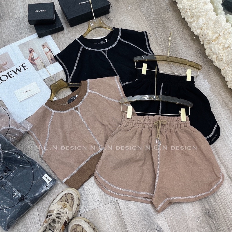 Set thể thao tay hến quần sooc