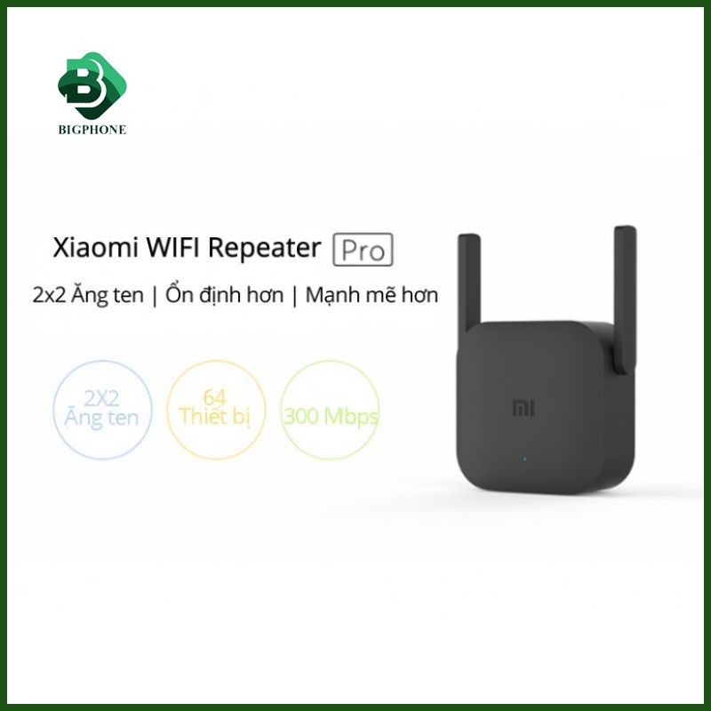 Kích Sóng Wifi Xiaomi Repeater Pro 2 Râu