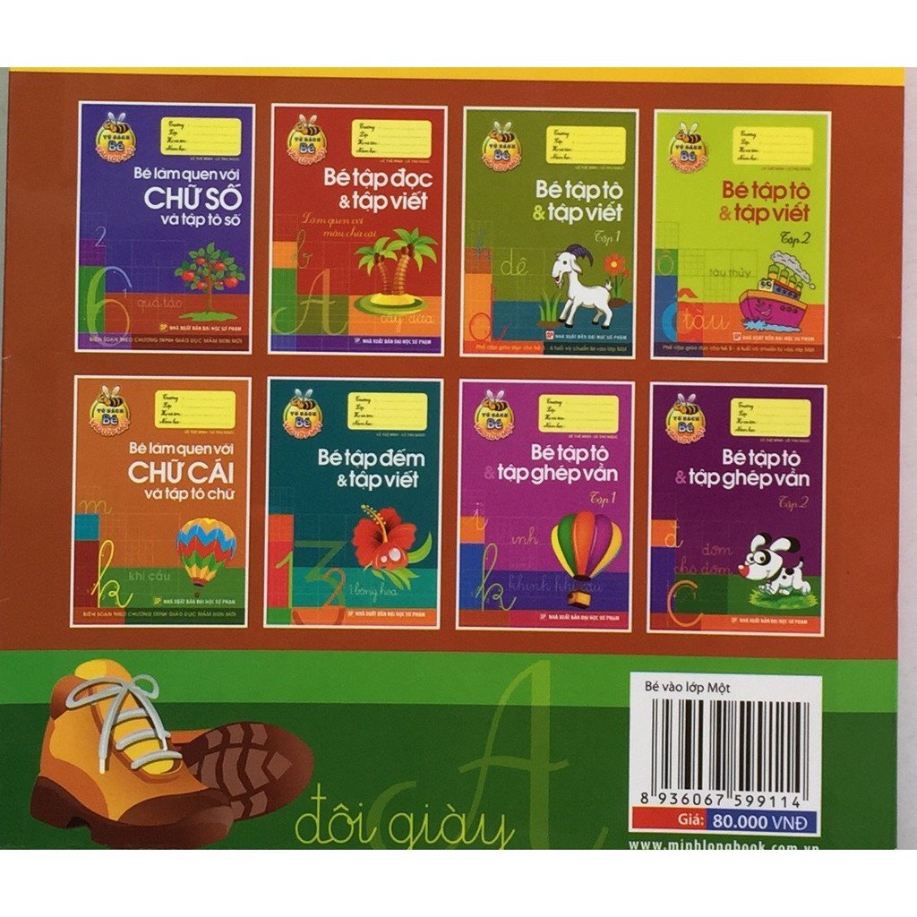 Sách - Bé Vào Lớp Một – Túi 8 cuốn
