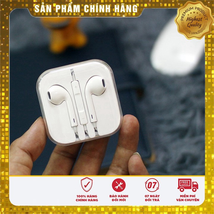 Tai nghe IP trái táo jack cắm chuẩn 3.5mm tương thích nhiều dòng máy