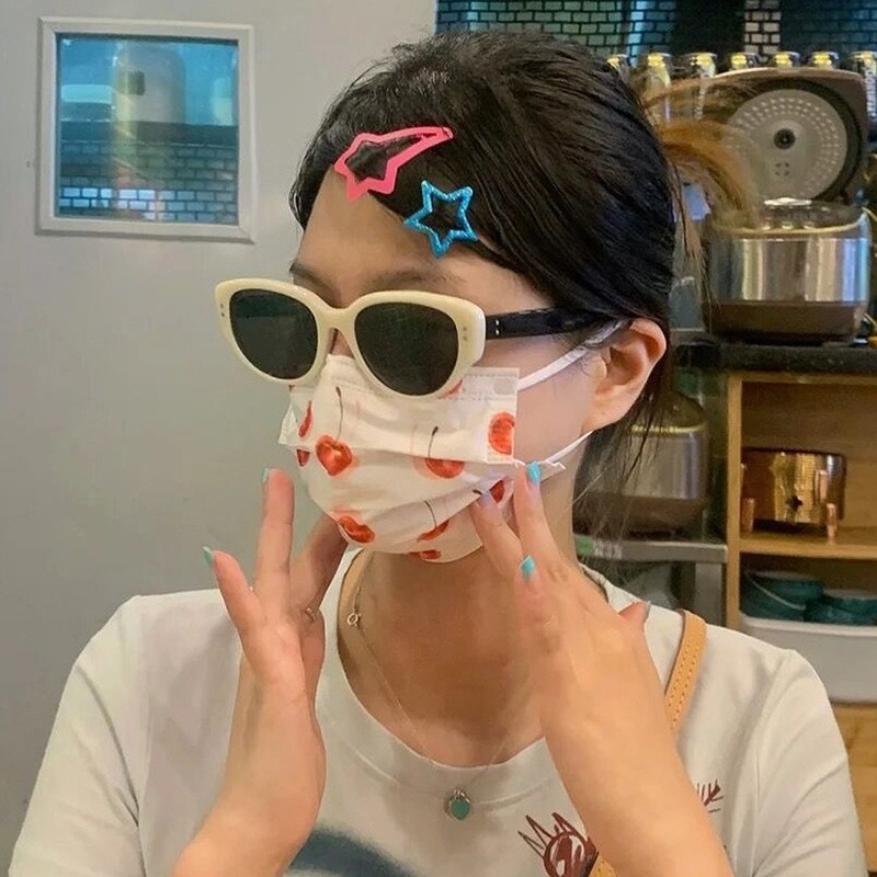 Kính Mát Hình Mắt Mèo Phong Cách Hàn Quốc Thời Trang