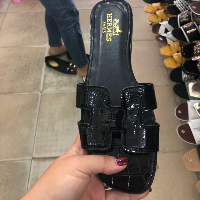 Dép lê HM da rắn