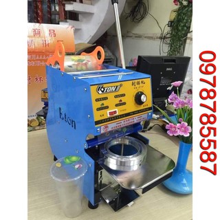Máy dán ép dập nắp miệng ly cốc ETON D7