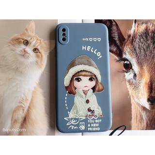 Ốp iPhone - Ốp chống bẩn new girl Xanh dương full 6/6s/6plus/7/8/7plus/8plus/x/xs/xsmax/11/11promax - CocoShop