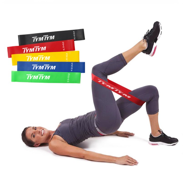 Dây kháng lực tập chân mông, dây mini Band, phụ kiện tập gym, đồ dùng thể thao tại nhà đa năng, vòng dây cao su đàn hồi