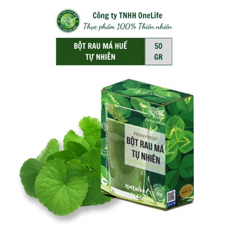 Bột Rau má tươi sấy lạnh OneLife nguyên chất 100%, không đường - Hộp 50gr