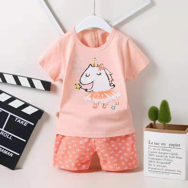 Đồ bộ xuất Hàn cho bé gái 6-33kg chất cotton co giãn, mát | BigBuy360 - bigbuy360.vn