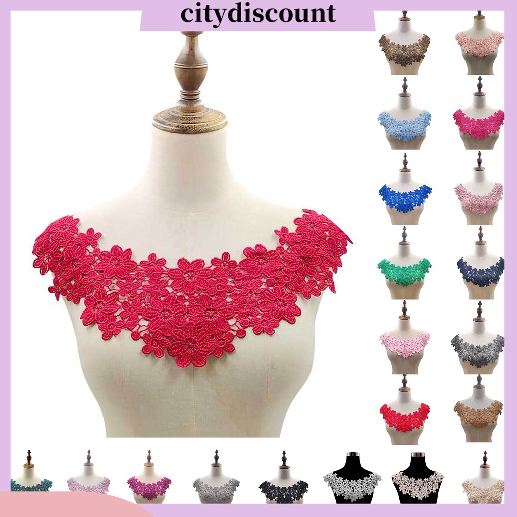 Viền cổ áo ren hoa thời trang dành cho nữ