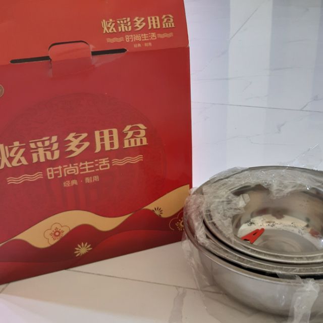 BỘ THAU INOX 5 MÓN