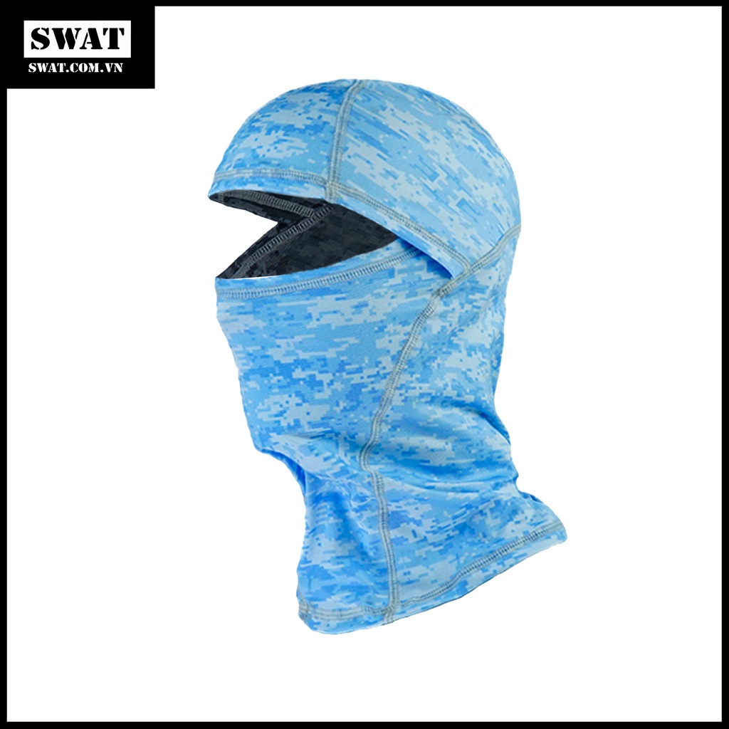 Khẩu trang trùm đầu SWAT 3in1 mẫu camo xanh dương - khẩu trang thời trang