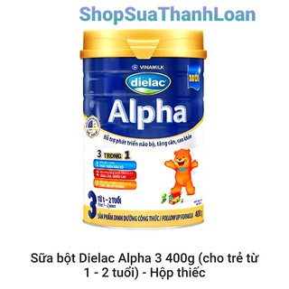 Sữa bột dielac alpha 3 400g - hộp thiếc