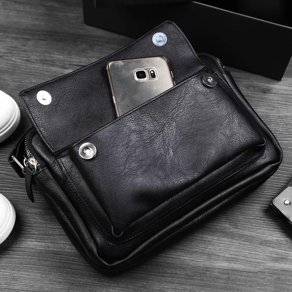 TÚI ĐEO CHÉO NAM DA PU KIỂU DÁNG THANH LỊCH | BigBuy360 - bigbuy360.vn
