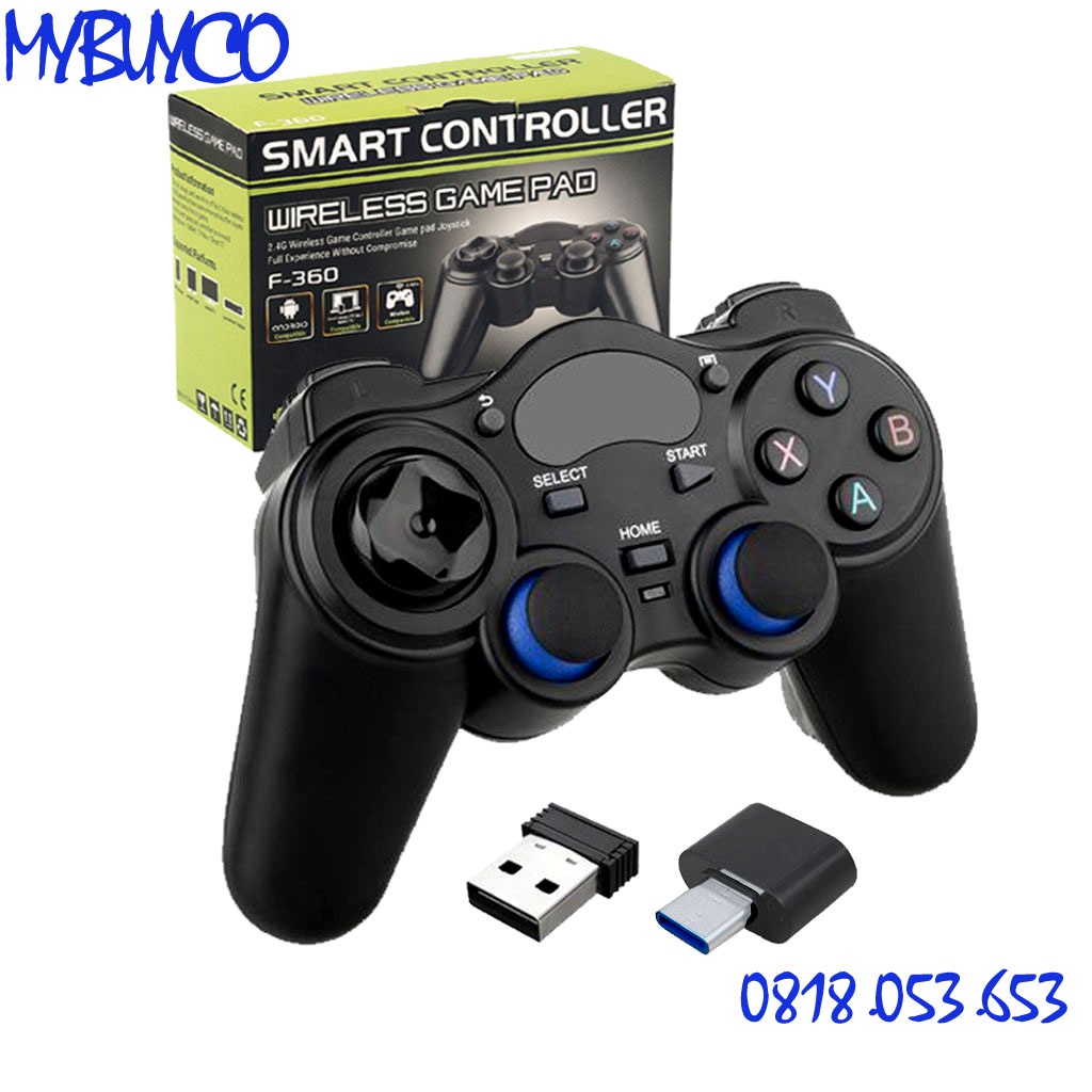 Tay cầm chơi game không dây GamePad 850M USB 2.4G - Tay cầm không dây cho PC, Laptop, Smart TV, TV box - Hàng nhập khẩu