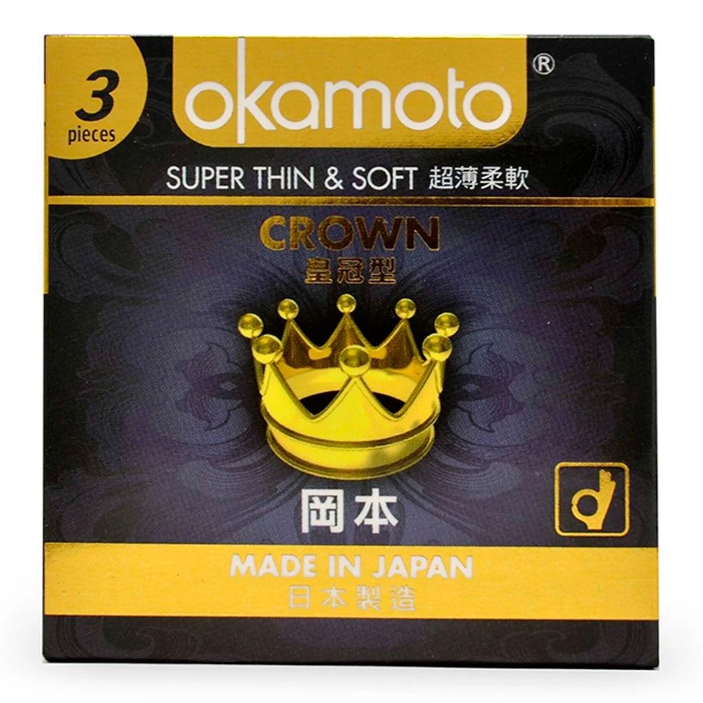 Bao cao su Okamoto Crown hộp 3 cái