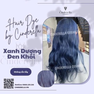 Thuốc nhuộm tóc  Xanh đen không tẩy cho nàng thêm xinh (kèm trợ nhuộm, găng tay)