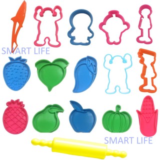 Khuôn Chơi Bột Nặn Đất Nặn 16 Món Cho Bé Hàng hãng Việt Nam