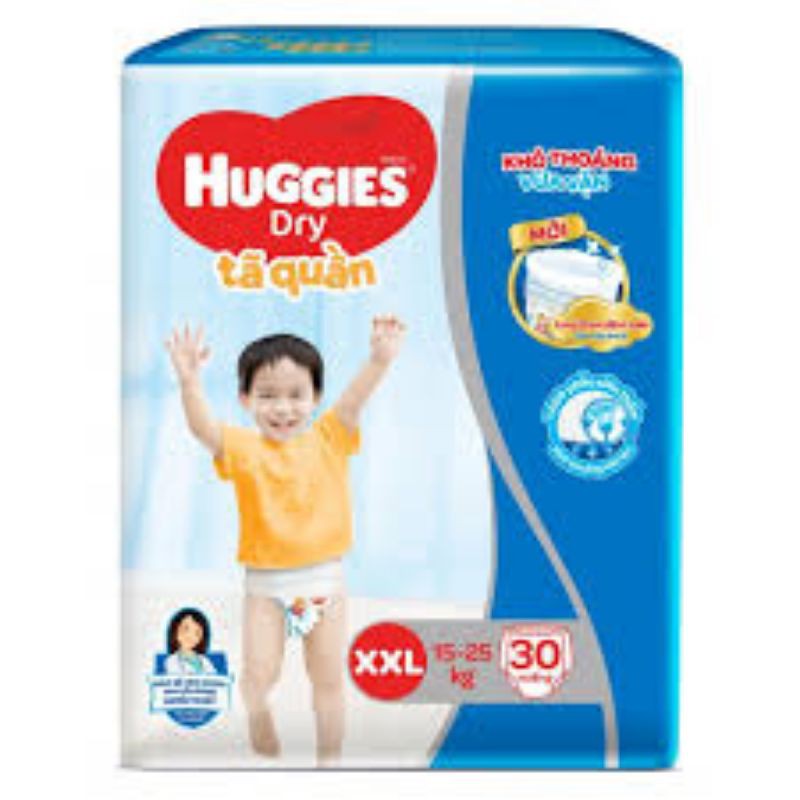 Bỉm  Huggies size M/L/XL/ XXL - Hàng Chính Hãng (Từ 6 - 25kg)