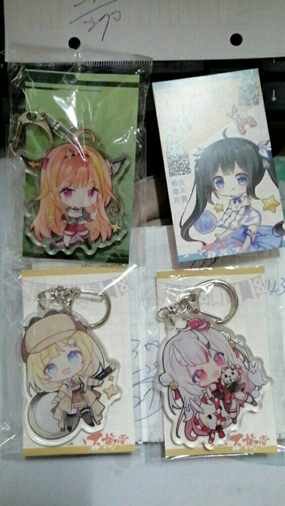 Móc Chìa Khóa Bằng Acrylic Hình Ookami Mio Nakiri Ayame Gawr Gura Usada Pekora Độc Đáo