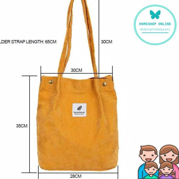 Túi Tote Vải Nhung You Need This One Phong Cách Hàn Quốc HSTX002