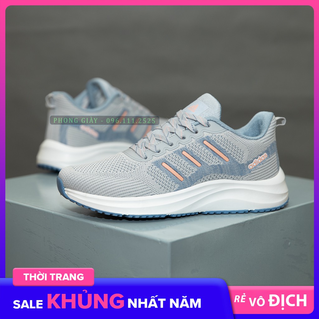 Giày sneaker nữ giày thể thao nữ A529 màu ghi - fullbox