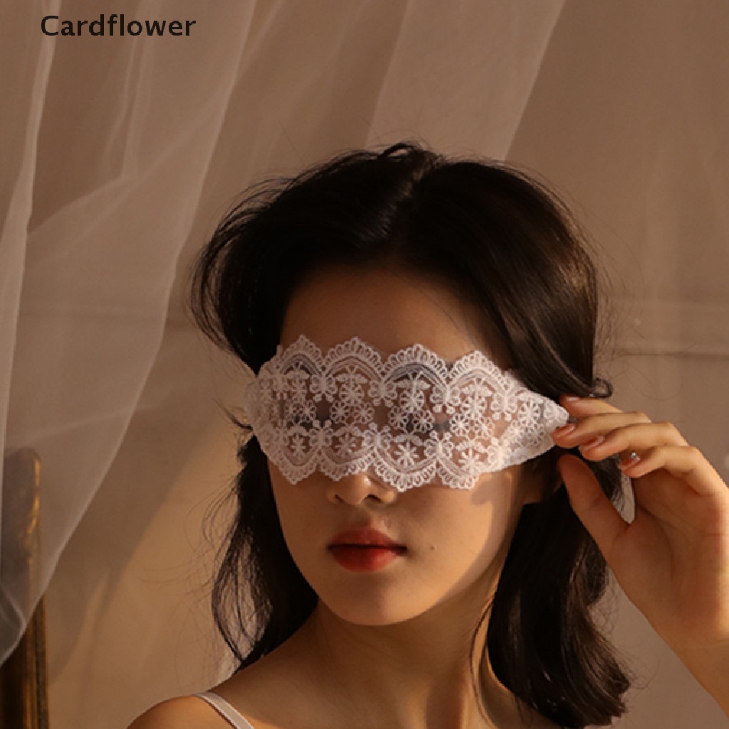 &lt; Cardflower &gt; Mặt Nạ Mắt Ren Rỗng Thêu Họa Tiết Có Thể Điều Chỉnh Hóa Trang Quyến Rũ Cho Nữ