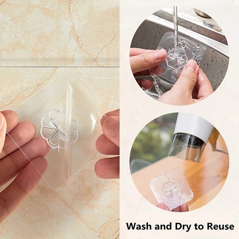 Dán Tường Treo Chổi Đa Năng Tiện Lợi  Móc treo đồ dán tường chịu được tải trọng lên đến 10kg