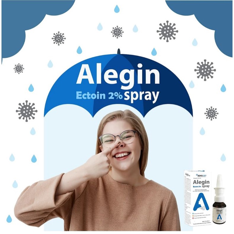Xịt Viêm Mũi Dị Ứng ALEGIN – An Toàn Cho Trẻ Nhỏ &amp; Phụ Nữ Có Thai