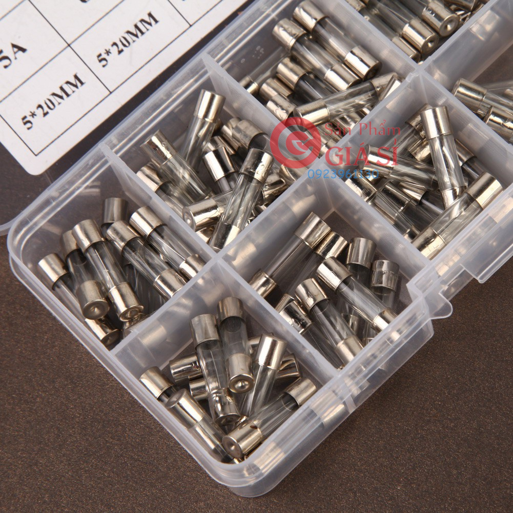 hộp 100 Cầu Chì Ống Thủy Tinh 5 * 20Mm ❤️freeship❤️