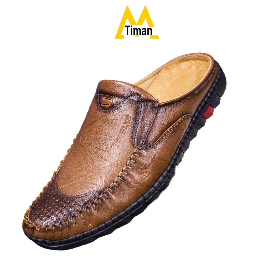 Giày bít mũi nam TIMAN SA01 êm chân thời trang nam tính bảo hành 5 năm