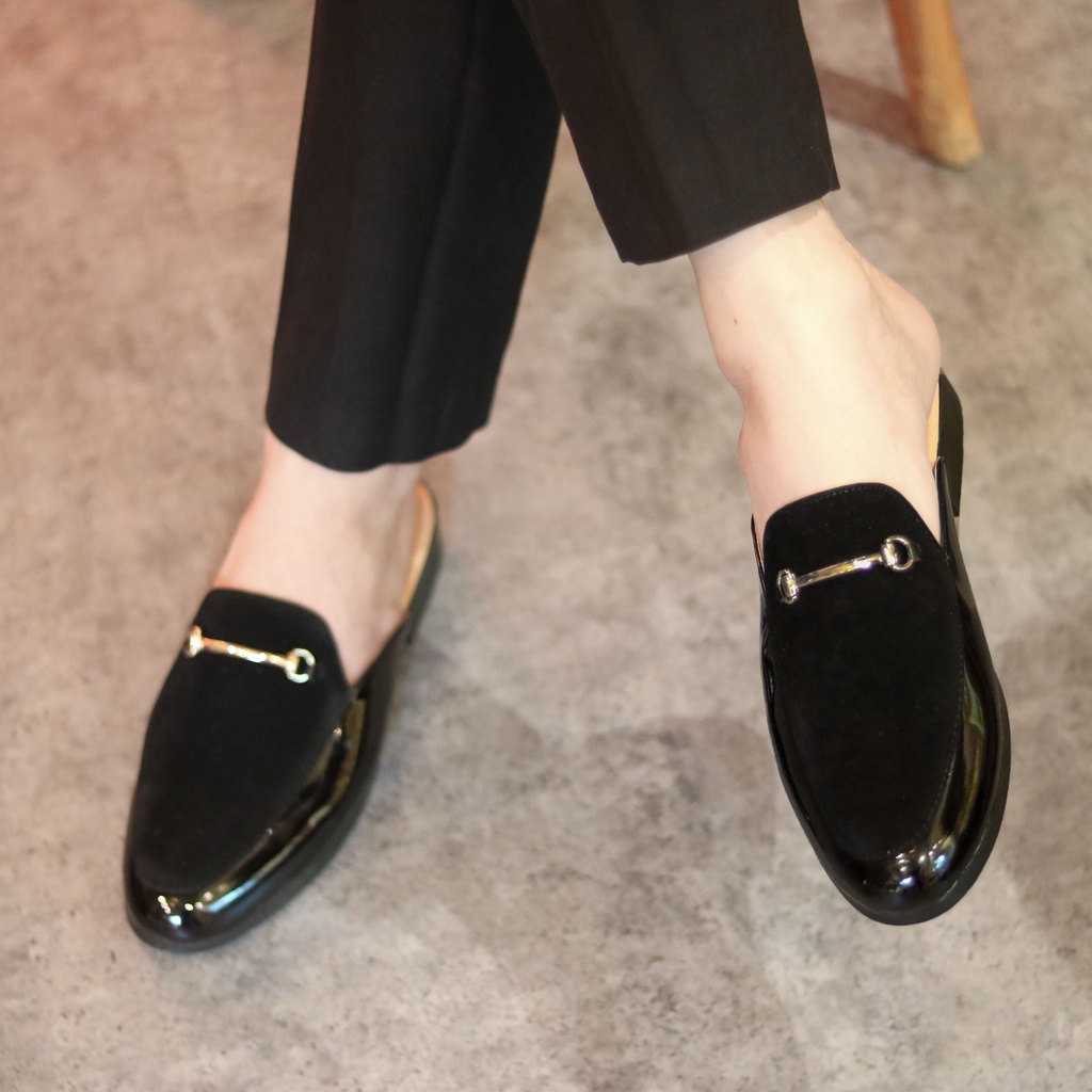 Giày sục nam, sục nam công sở Xoăn Shop L194