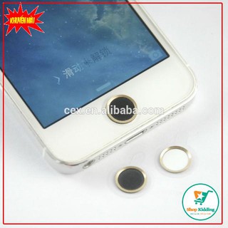 Nút Home Iphone Giả Hỗ Trợ Vân Tay ( Touch Id Button ) (Trắng Viền Vàng) Cực Chất [Hàng Mới Về]