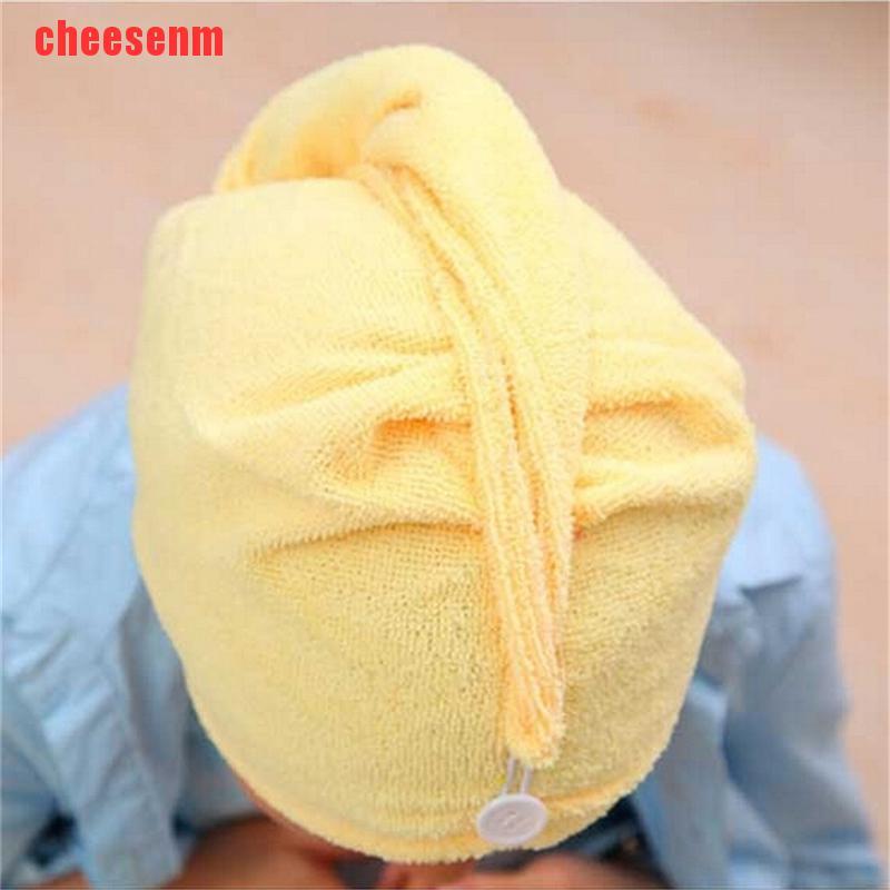 (Hàng Mới Về) Khăn Quấn Làm Khô Tóc Bằng Sợi Microfiber