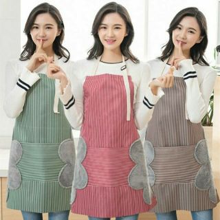 Tạp dề kẻ cho bà nội trợ