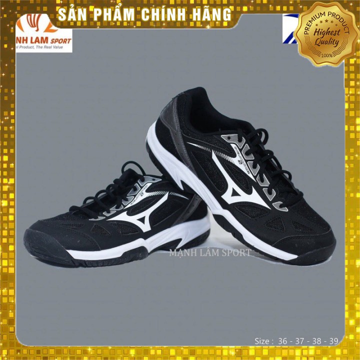 [Chính hãng]Giày cầu lông Mizuno Cyclone Speed 2 V1GA198006 Đen Trắng