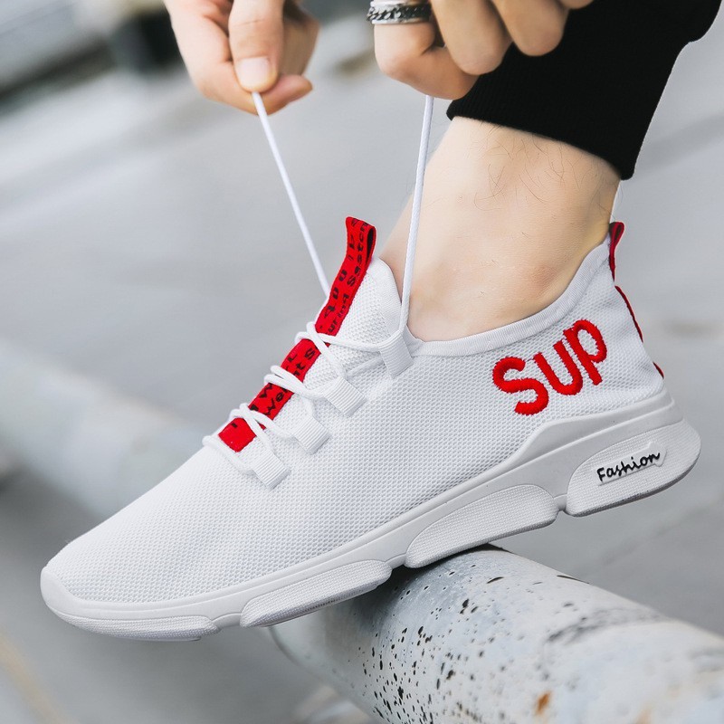 Giày Sneaker Nam Đẹp - Giày Sneaker Trắng Nam Giá Rẻ