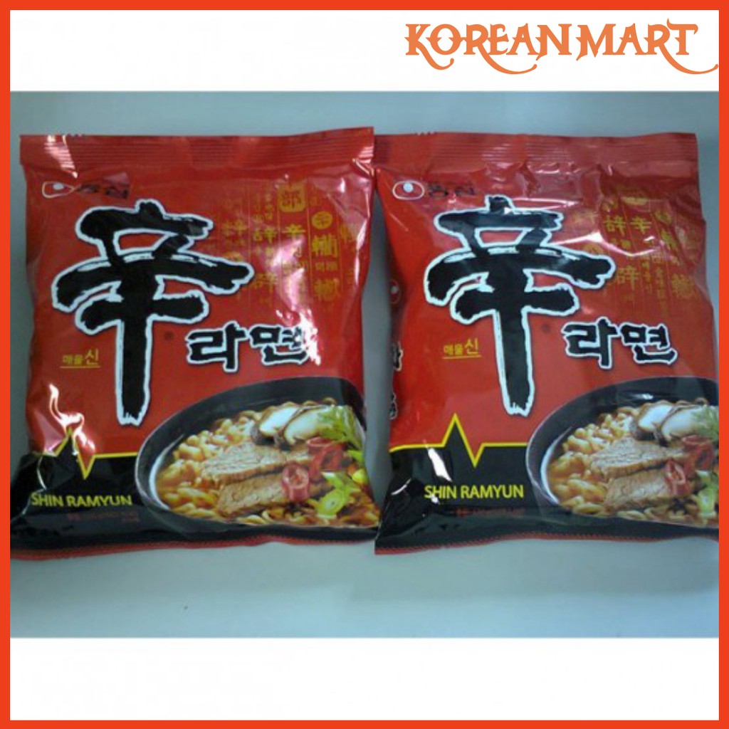 [KoreanMart] Combo 5 gói Mì cay nước Shin Ramyun Hàn Quốc